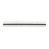 Auksinių kaiščių 2x40 kampinė jungtis su 2.54mm rastru - juoda - 10 vnt - justPi