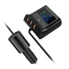 Automobilinis įkroviklis Acefast B8 90W Car HUB 3xUSB-A/Type-C juodas