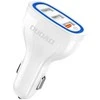 Automobilinis įkroviklis Dudao R7S, 3x USB, 18W (baltas)