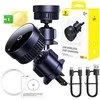 Automobilinis laikiklis su indukciniu įkrovikliu Baseus MagPro 15W Qi2.0 (juodas)