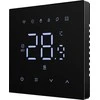 Avatto Išmanus, sieninis termostatas grindų termo pavaroms 3A, 230V, Wi-Fi, juodas, TUYA / Smart Life