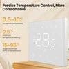 Avatto Išmanus, sieninis termostatas grindų termo pavaroms 3A, 230V, Wi-Fi, baltas, TUYA / Smart Life