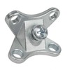 Oem Baldų kampinė jungtis 20x18mm su dangteliu - balta - Baldų laikiklis - Kampinė atrama