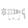 Oem Banana lizdas - raudonas - 4mm - 5 vnt