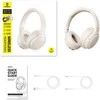 Baseus Belaidės Bluetooth 6.0 ausinės Bass BH1 Lite su mikrofonu, baltos