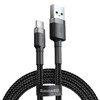 Baseus Cafule kabelis USB-C 3A 0.5m - Pilkas / Juodas
