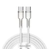 Baseus Cafule USB-C - USB-C laidas 100W 2m - Baltas