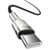 Kabelis USB C - USB C 2m 100W juodas Cafule Metal BASEUS