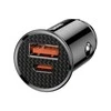 Baseus Circular automobilinis įkroviklis PD QC4.0 + 5A 30W - Juodas