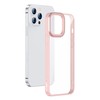 Dėklas Baseus Crystal átlátszó tok iPhone 13 Pro prietaisas (rózsaszín)