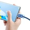 Baseus Crystal Shine kabelis USB - USB-C 100W 2m mėlynas