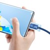Baseus Crystal Shine kabelis USB - USB-C 5A 100W 1.2m mėlynas