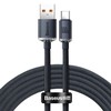 Baseus Crystal USB - USB-C laidas 100W 1.2m - Juodas