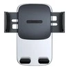 Baseus Easy Control Clamp automobilinis telefono laikiklis grotelėms arba prietaisų skydeliui – Juodas