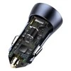 Baseus Automobilinis įkroviklis 40W 12-24V 2xUSB QC4.0 SCP FCP AFC, pilkas