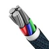 Baseus High Density Braided kabelis Type-C į Lightning PD 20W 2m - Mėlynas
