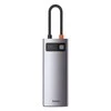 Baseus Metal Gleam serijos 6in1 šakotuvas USB-C - 3x USB 3.0 HDMI USB-C PD Ethernet RJ45