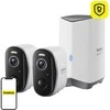 Baseus N1 Plus 2K lauko kamerų rinkinys (baltas)