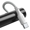 USB kabelių rinkinys Baseus Simple Wisdom Data Cable Kit USB to Type-C 5A (2PCS/Set) 1.5m baltas TZCATZJ-02