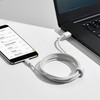 Baseus Simple Wisdom Data kabelių rinkinys USB Micro 2.1a (2vnt) 1.5m - Baltas