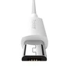 Baseus Simple Wisdom Data kabelių rinkinys USB Micro 2.1a (2vnt) 1.5m - Baltas