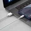 Baseus laidų rinkinys (USB - „Lightning“ 2 vnt.). greitas įkrovimas 1,5 m (Baltas)