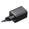 Baseus Super Si Pro įkroviklis USB + USB-C 30W - Juodas