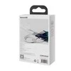 Kabelis Baseus Superior iš USB į microUSB+Lightning+Type-C 3.5A 1.5m baltas CAMLTYS-02