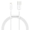 Kabelis USB A - IP Lightning 1.0m baltas Superior serijos BASEUS