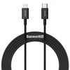 Baseus Superior serijos USB-C - Lightning kabelis 20W PD 2m - Juodas
