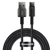 Baseus Tungsten Gold Kabelis USB į Type-C 66 W 2m - Juodas