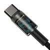 „Baseus Tungsten Gold“ greito įkrovimo duomenų kabelis Type-C į Type-C 100W 2m Juodas (Juodas)