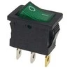 Oem Bistabilus svirties jungiklis KCD1-1 - žalias - 15x21mm - ON/OFF jungiklis 250V - 3PIN