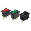 Oem Bistabilus svirties jungiklis KCD1-101 - juodas - 21x15mm - ON/OFF jungiklis 250V - 3PIN