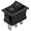 Oem Bistabilus svirties jungiklis KCD1-101 - juodas - 21x15mm - ON/OFF jungiklis 250V - 3PIN
