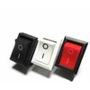 Oem Bistabilus svirties jungiklis KCD1 - raudonas matinis - 21x15mm - ON/OFF jungiklis 230V - 2PIN