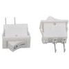 Oem Bistabilus svirties jungiklis KCD11 - baltas - 21x15mm - ON/OFF jungiklis 230V - 2PIN