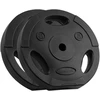 Bituminių svarelių rinkinys 2x15kg, skylė 31mm, plokštė su rankenomis, REBEL ACTIVE