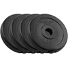 Bituminių svarelių rinkinys 4x1.25kg, skylė 31mm, klasikinė plokštė, REBEL ACTIVE