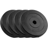 Bituminių svarelių rinkinys 4x5kg, skylė 31mm, klasikinė plokštelė, REBEL ACTIVE