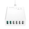 Blitzwolf BW-S15 įkroviklis 6x USB, QC 3.0, 60 W (baltas)