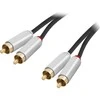Blow 2xRCA METALINĖS jungtys 1.5 m
