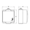 Blow Dviguba jungtis n/t WNT-2S balta