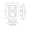 Blow Dvigubas p/t lizdas PT-5F baltas