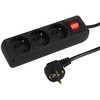 Blow PR-370WSP maitinimo ilgintuvas 3 lizdai su įžeminimu + jungiklis 5m juodas (3x1.5mm)
