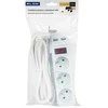 Blow PR-370WSP/USB prailgintuvas, 3 lizdai + USB su įžeminimu + jungiklis, 1.5 m, BALTA, 3x1.5 mm