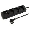 Blow PR-470P tinklo ilgintuvas 4 lizdai su įžeminimu 5m juodas 3x1.5mm