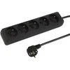 Blow PR-570P 5 lizdų ilgintuvas su įžeminimu 3 m juodas 3x1.5 mm