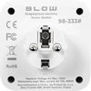 Blow 98-333# Šakotuvas ps-410 4 lizdai+2xusb+2xusb-c balta