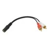 Blow Pūsti RCA skirstytuvas: 3.5 JACK -2 RCA PLUG